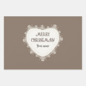 Feuille De Papier Cadeau Graphiques crayon de dame sur l'artisanat (Devant 3)