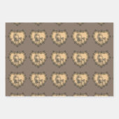 Feuille De Papier Cadeau Graphiques crayon de dame sur l'artisanat (Devant 2)