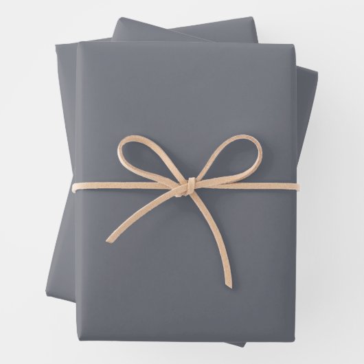 Feuille De Papier Cadeau Gray PERSONNALISABLE (En situation)