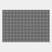 Feuille De Papier Cadeau Gray Plaid Tartan (Devant 3)