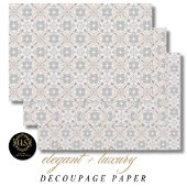 Feuille De Papier Cadeau Gray Spanish Tile Pattern