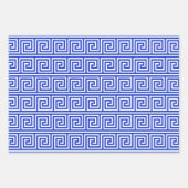 Feuille De Papier Cadeau Grec Meander Carré Motif (Devant)