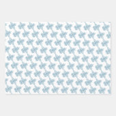 Feuille De Papier Cadeau Grec toga anniversaire fête avec élément bleu (Devant)