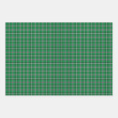 Feuille De Papier Cadeau Green Black White Plaid Classic (Devant)