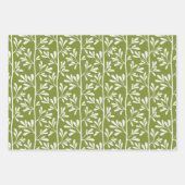 Feuille De Papier Cadeau Green Garden Stems Bright Modern Botanical (Devant 3)