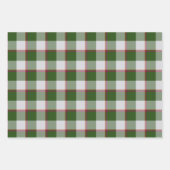 Feuille De Papier Cadeau Green House and Mischka Gray Plaid (Devant 2)