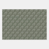 Feuille De Papier Cadeau Green Joy Holiday (Devant)