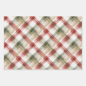 Feuille De Papier Cadeau Green Pine Tree Christmas (Devant 3)