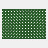 Feuille De Papier Cadeau Green Polka (Devant)