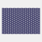 Feuille De Papier Cadeau Green Red Blue Snowflake Christmas (Devant 3)