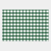 Feuille De Papier Cadeau Green Rustic Vacances Motifs Bois Plaid (Devant 3)