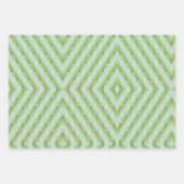 Feuille De Papier Cadeau Green Stripes Squash Pattern (Devant 3)