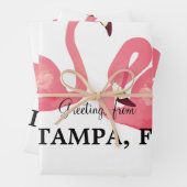 Feuille De Papier Cadeau Greetings from Tampa, Florida (En situation)