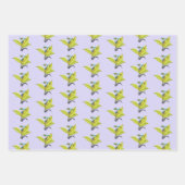 Feuille De Papier Cadeau Grenouille à arbre rouge (Devant 3)