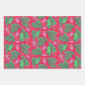 Feuille De Papier Cadeau Grenouille tropicale (Devant)