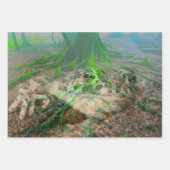 Feuille De Papier Cadeau Grenouille verte (Devant 3)