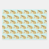 Feuille De Papier Cadeau Grenouilles (Devant 3)