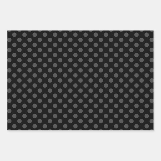 Feuille De Papier Cadeau Grey & Black Multi-Pattern Wrapping Paper Sheets (Devant 3)