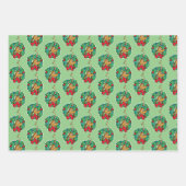 Feuille De Papier Cadeau Grille | Max Christmas Wreath (Devant 2)