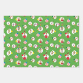 Feuille De Papier Cadeau Grille | Motif de points de Noël (Devant 2)