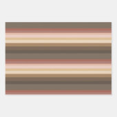 Feuille De Papier Cadeau Grille Rose Et Brown (Devant)