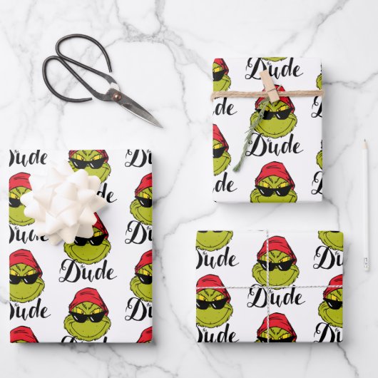 Feuille De Papier Cadeau Grinch | Le type (Recto)