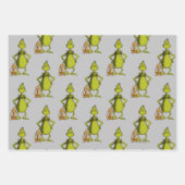 Feuille De Papier Cadeau Grinch | posture de Max et Grinch (Devant 2)