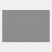 Feuille De Papier Cadeau Gris ardoise texturé (Devant 3)