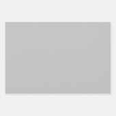 Feuille De Papier Cadeau Gris argent (Devant)