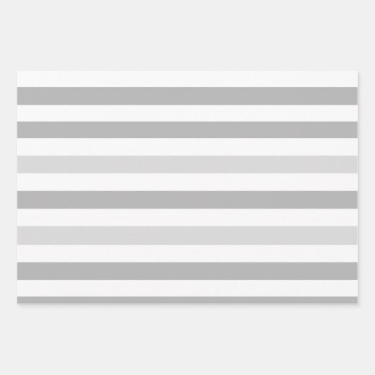 Feuille De Papier Cadeau Gris Blancs (Devant)