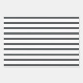 Feuille De Papier Cadeau Gris Blancs (Devant 3)