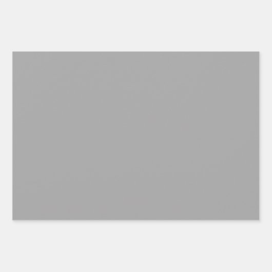 Feuille De Papier Cadeau gris clair (Devant)