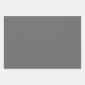 Feuille De Papier Cadeau Gris Dim (Devant 2)