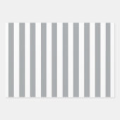 Feuille De Papier Cadeau Gris et blanc (Devant 2)