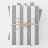 Feuille De Papier Cadeau Gris et blanc (En situation)