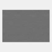 Feuille De Papier Cadeau Gris foncé texturé (Devant 2)