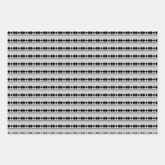 Feuille De Papier Cadeau Gris Grad Nom Script Moderne (Devant 3)