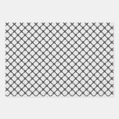 Feuille De Papier Cadeau Gris Grad Nom Script Moderne (Devant 2)