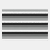 Feuille De Papier Cadeau Gris noir Gris cendré blanc (Devant 2)