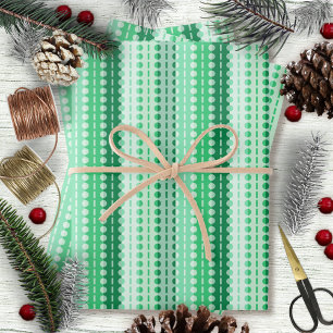 Feuille De Papier Cadeau Gris-teintes vert