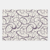 Feuille De Papier Cadeau gris violet foncé à chaque occasion (Devant)