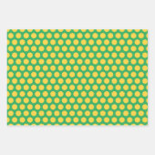 Feuille De Papier Cadeau Gros Polka coloré point amusant (Devant 3)