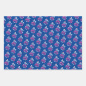 Feuille De Papier Cadeau Grosse soeur Coeurs Unicorne 2024 (Devant 3)