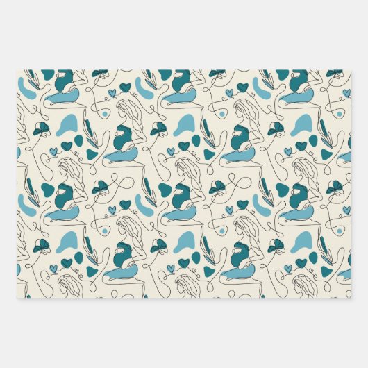 Feuille De Papier Cadeau Grossesse (Devant 2)