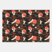Feuille De Papier Cadeau Grues japonaises (Devant)