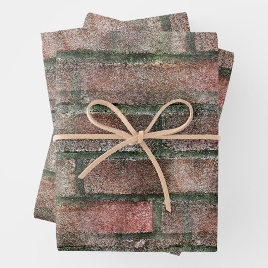 Feuille De Papier Cadeau Grungy Dirty Moldy Brick Wall (En situation)