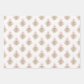 Feuille De Papier Cadeau Gui de Noël, biscuits de Noël  (Devant)