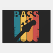 Feuille De Papier Cadeau Guitare basse (Devant)