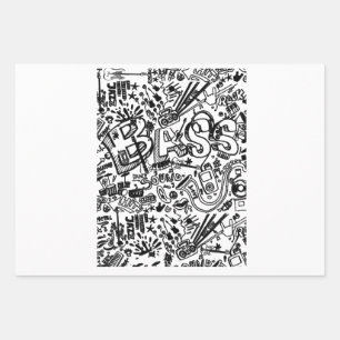 Feuille De Papier Cadeau Guitare Lover   Cadeau Motif de guitare