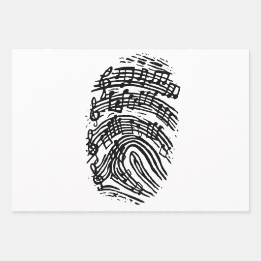 Feuille De Papier Cadeau Guitare Lover | Staves Guitar Cadeau, (Devant)